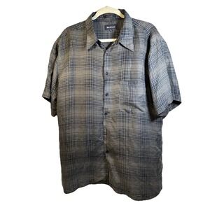 Marc‎ Edwards Mens XL 100%SILK Button Up Shirt BUNDLE 2 Shirts